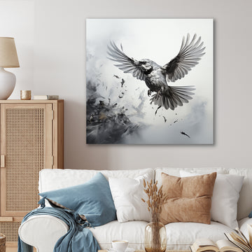 Graphite Realism The Wild Bird - Bird Wall Decor